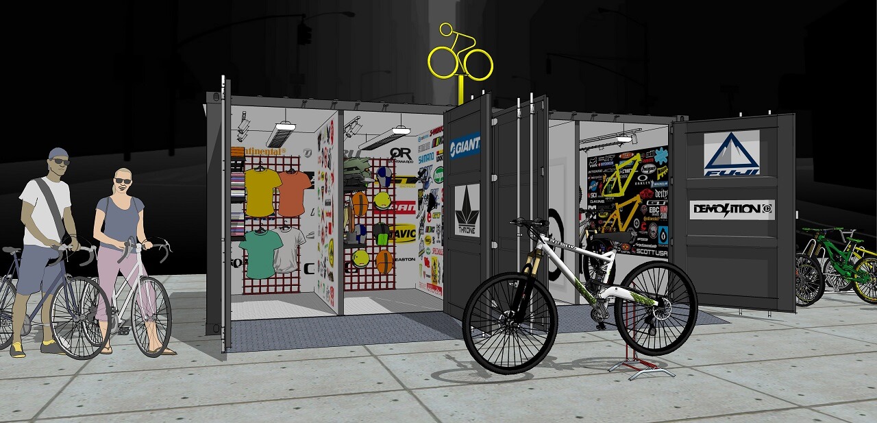 Container officina per biciclette | Sogeco
