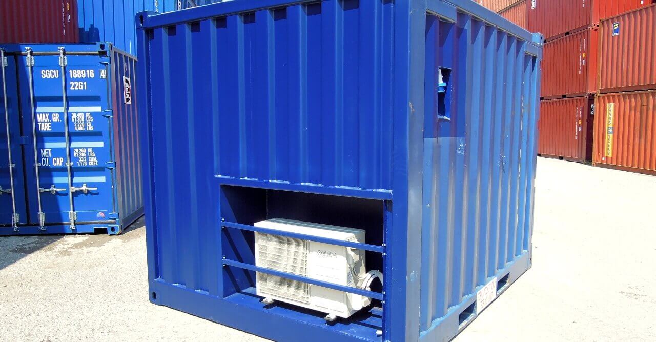 Container modificati per ospitare uffici e laboratori | Sogeco