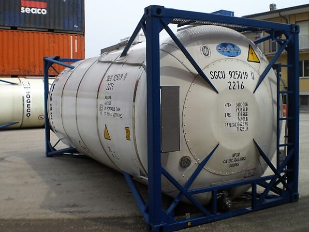 Container cisterna da 20 piedi (tank), 25.000